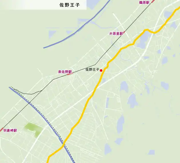 熊野古道　佐野王子の地図
