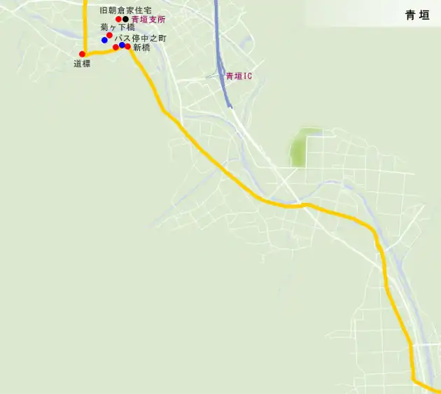 篠山街道　佐治の地図