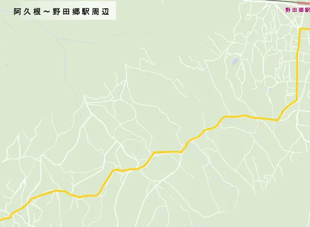 薩摩街道　阿久根～野田郷駅周辺の地図