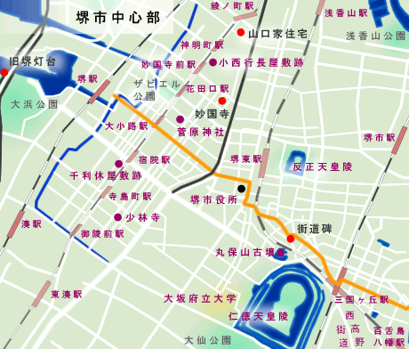 竹内街道地図　一升谷周辺の地図（悴坂峠を越えてから一升谷を抜けるまで）