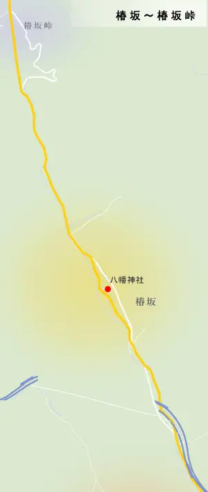 北陸道　椿坂～椿坂峠の地図