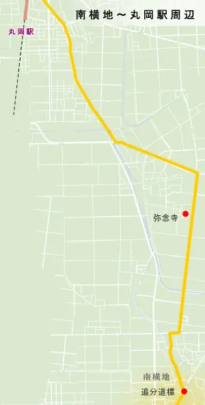 北陸道　南横地～丸岡駅周辺の地図