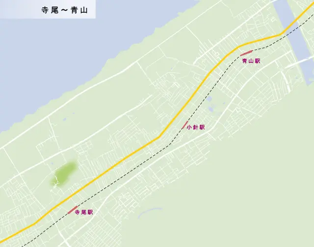 北陸道　寺尾～青山の地図