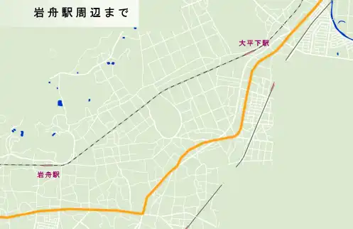 日光例幣使街道　栃木～岩舟駅周辺の地図