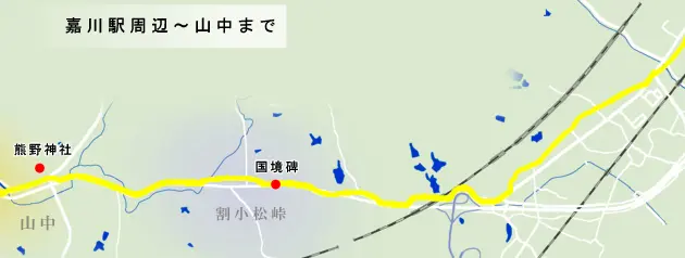 山陽道　浮野峠～防府地図