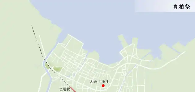 石動山道　青柏祭の地図