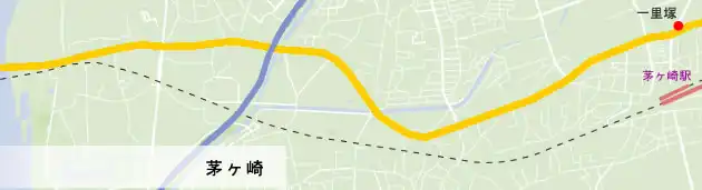 東海道　茅ヶ崎の地図