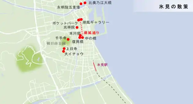 臼ヶ峰往来　新川橋西詰～甚目寺の地図