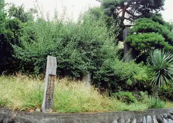 与瀬宿本陣の木碑