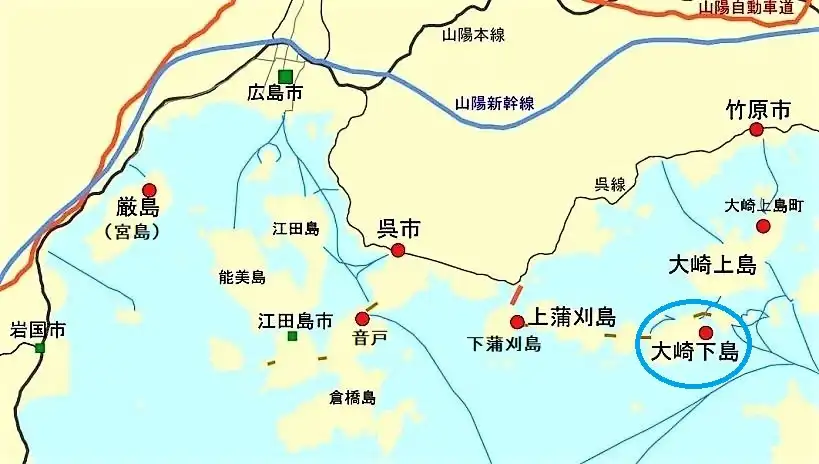 大崎下島の地図